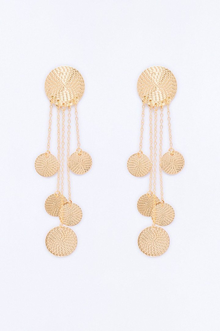 Holding On Drop Earrings - Gold