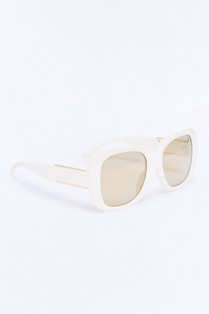 Don't Care Attitude Sunglasses - White