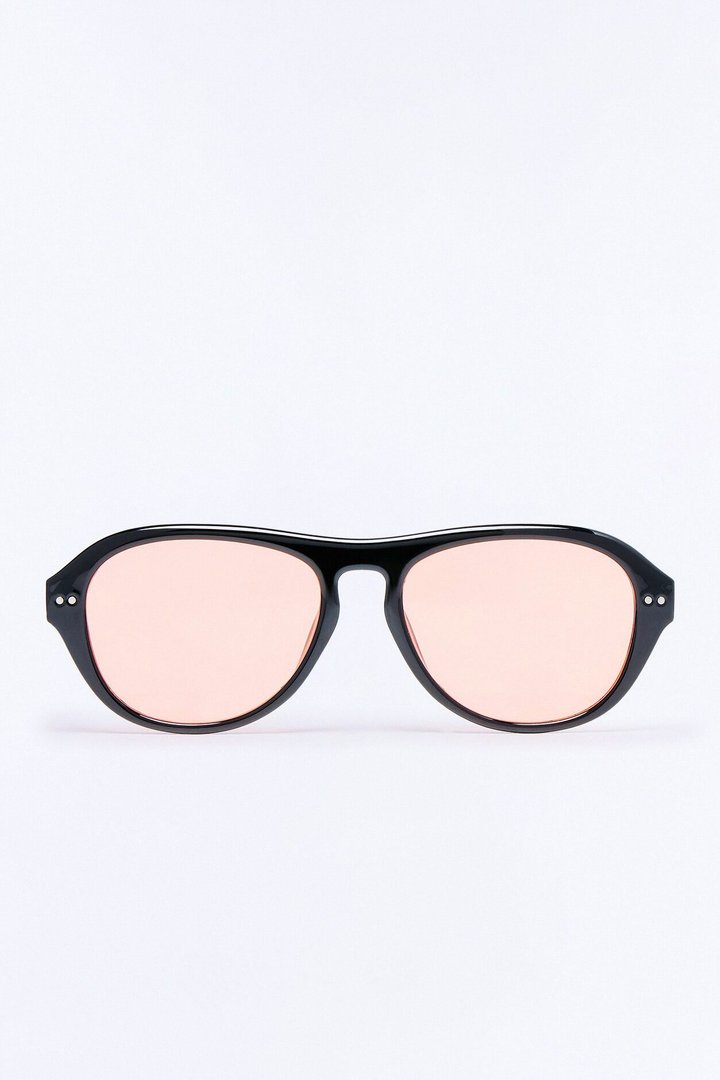 Dancing Disco Doll Sunglasses - Black/Red