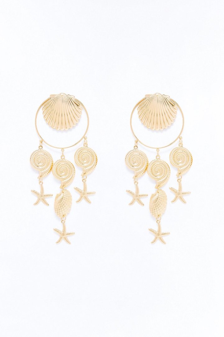 Maui Paradise Drop Earrings - Gold