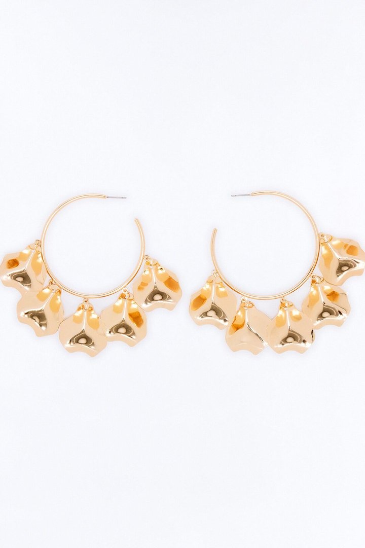 Spirited Away Hoop Earrings - Gold