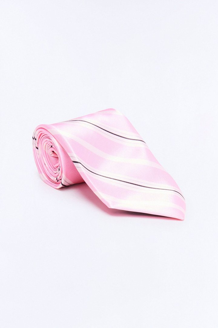 She Means Business II Tie Scarf - Pink/combo