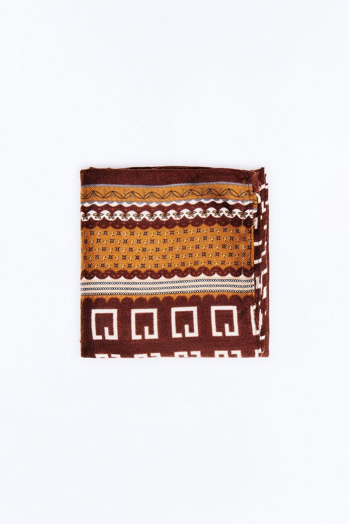 Gianna Geometric Head Wrap - Brown