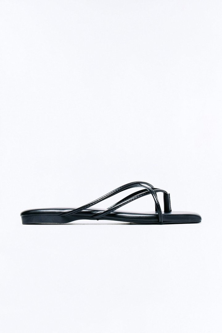 Cabo Sun Strappy Sandals - Black