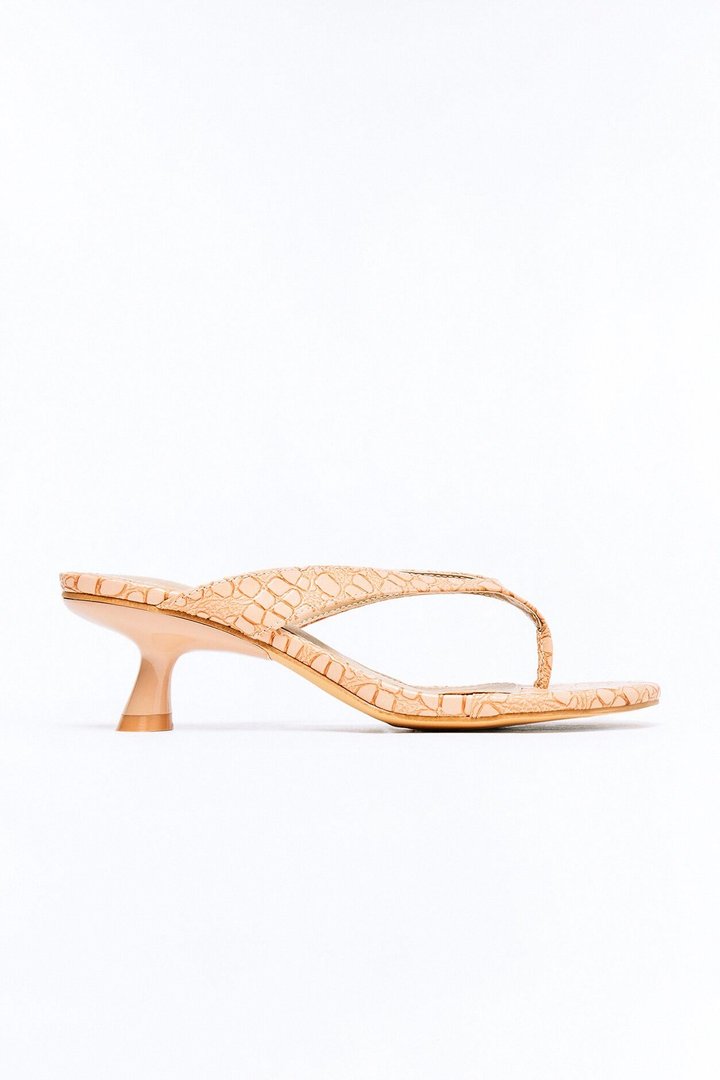 Sayer Thong Kitten Heels - Tan