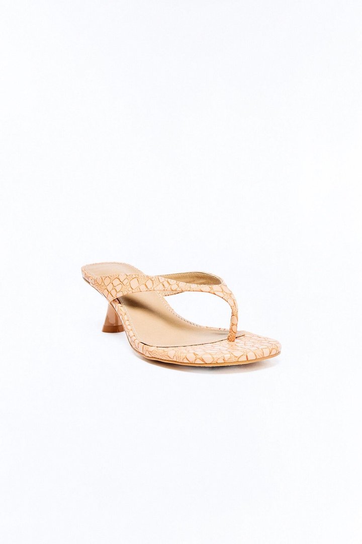 Sayer Thong Kitten Heels - Tan