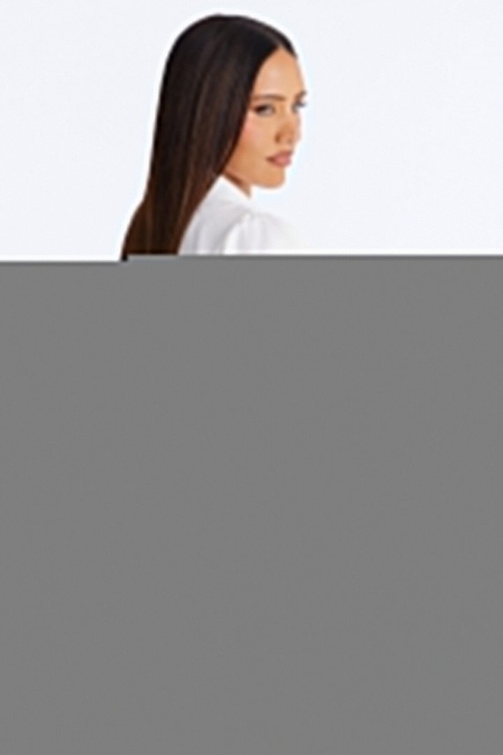 Angie Corset Short Sleeve Top - Ivory