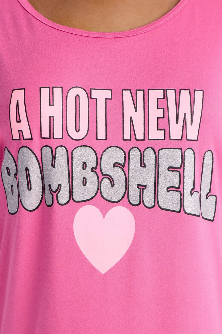 Hot New Bombshell Oversized Sleep Shirt - Hot Pink