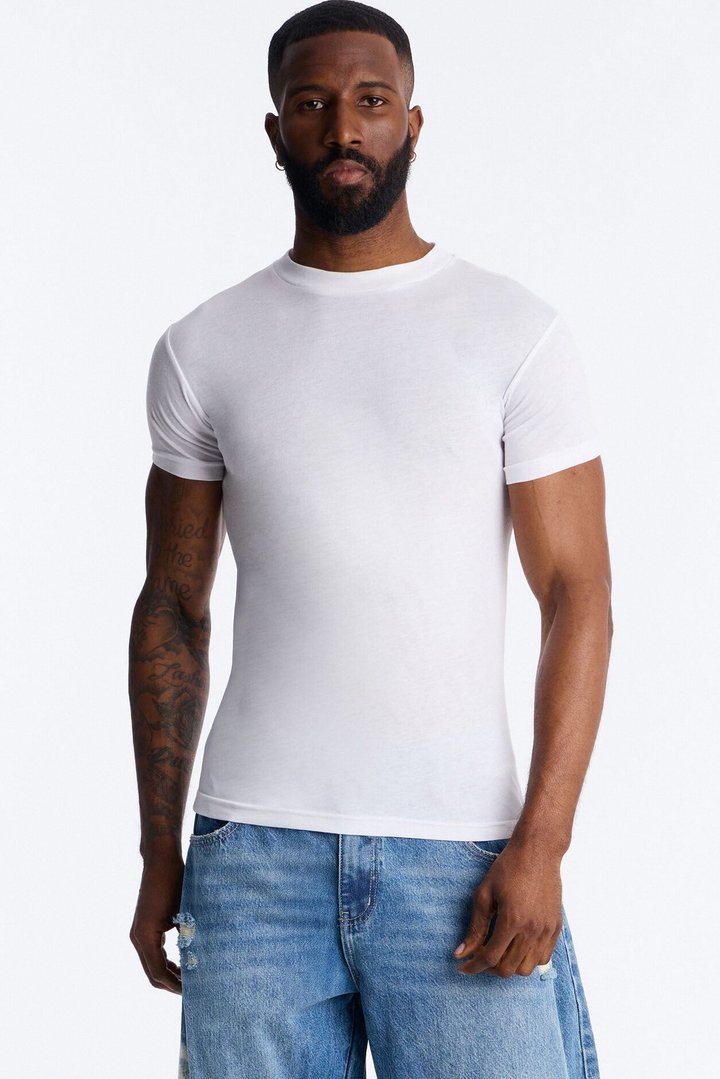 Classic Muscle Fit Tee - White