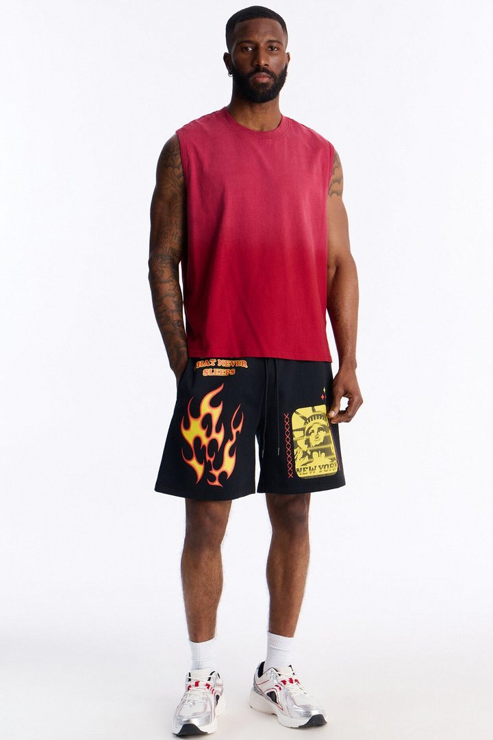 The City That Never Sleeps NYC Sweatshorts - Black