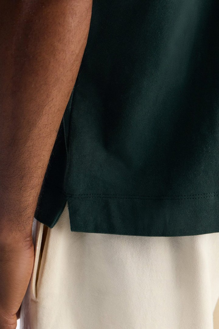 Boxy Soft Washed 250 GSM Tee - Hunter Green
