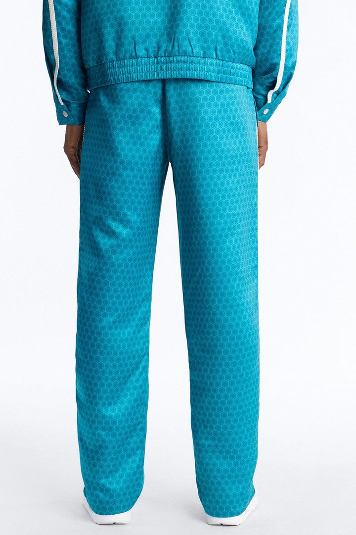Straight St. Tropez Motif Roped Applique Pant - Blue