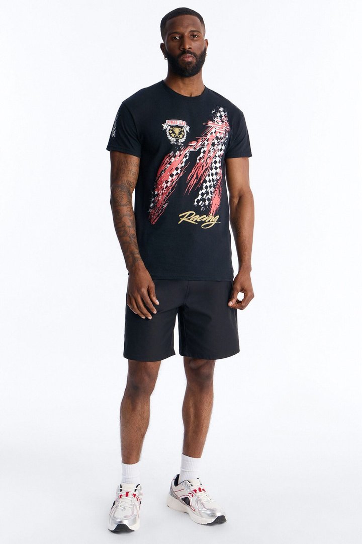 Final Lap Racing Short Sleeve Tee - Black