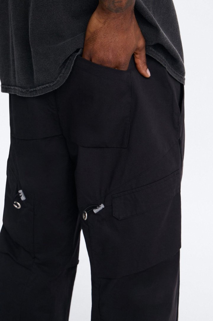 Barrel Accordion Pant - Black