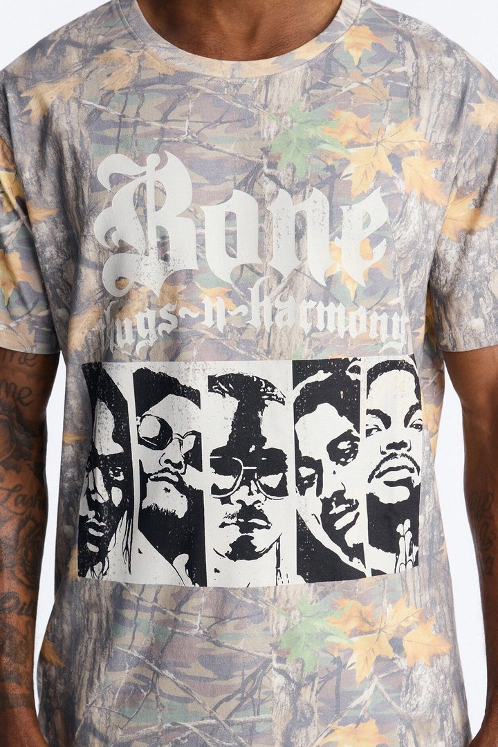 Bone Thugs N Harmony Camo Short Sleeve Shirt - Camouflage