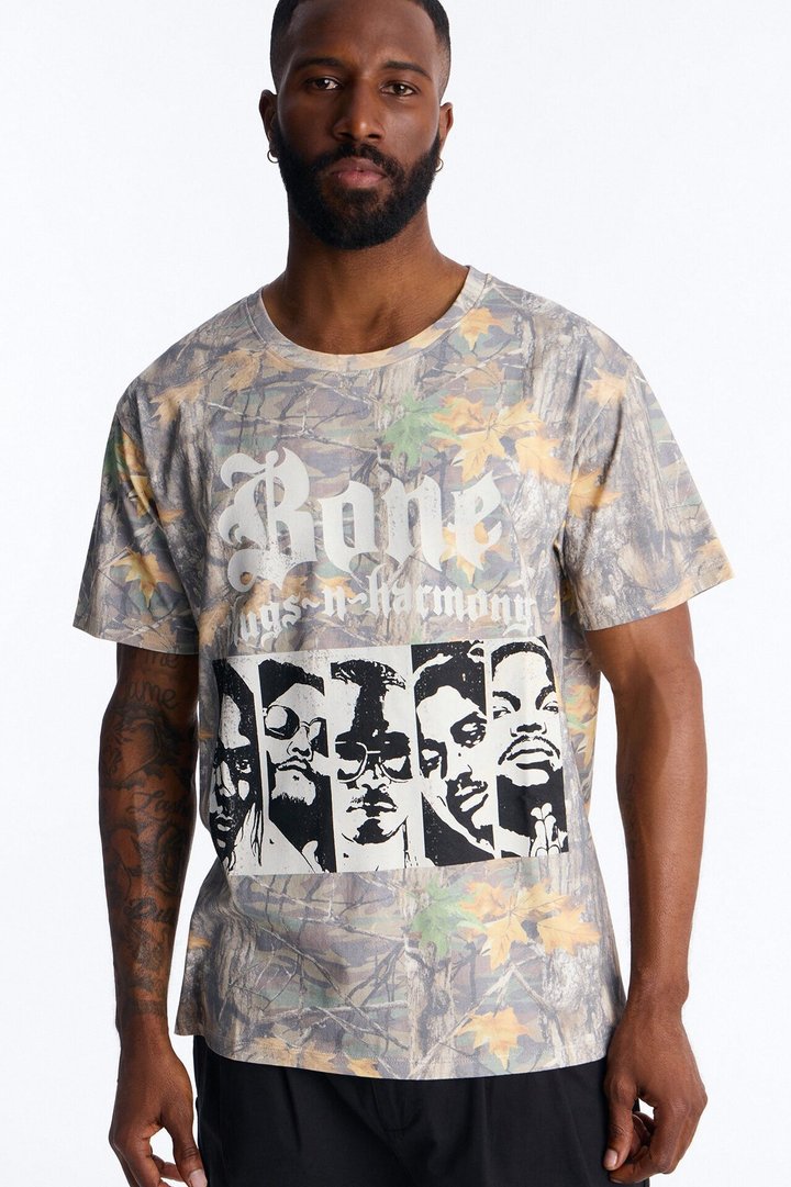 Bone Thugs N Harmony Camo Short Sleeve Shirt - Camouflage