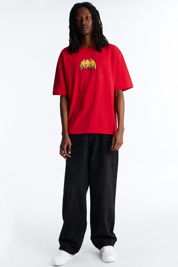 Dodge Demon Give Chase Short Sleeve Tee - Red