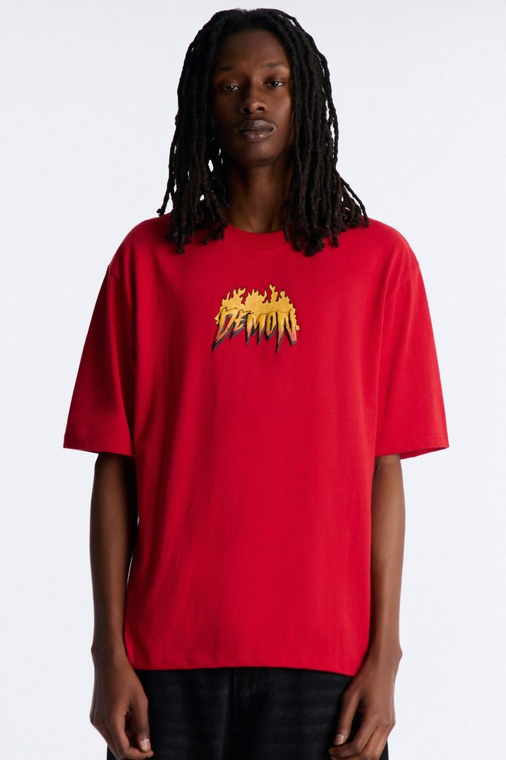 Dodge Demon Give Chase Short Sleeve Tee - Red