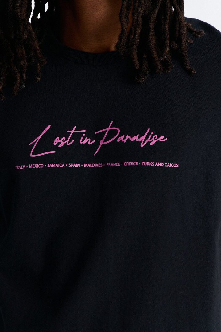 Forever Lost In Paradise Short Sleeve Tee - Black