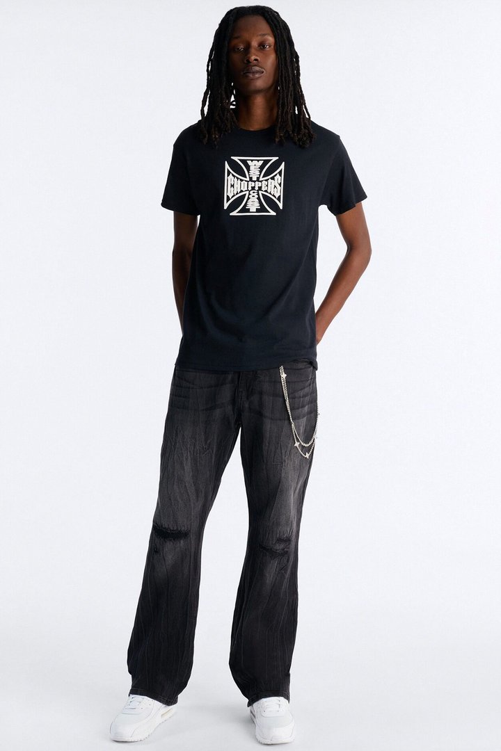 Dreamy Stacked Slim Flare Jeans - Black Wash