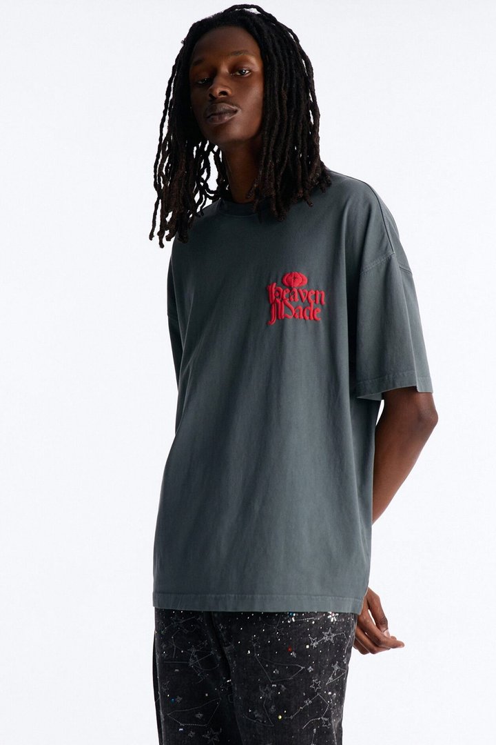 Heaven Made And Crafted Oversized Short Sleeve Tee - Grey