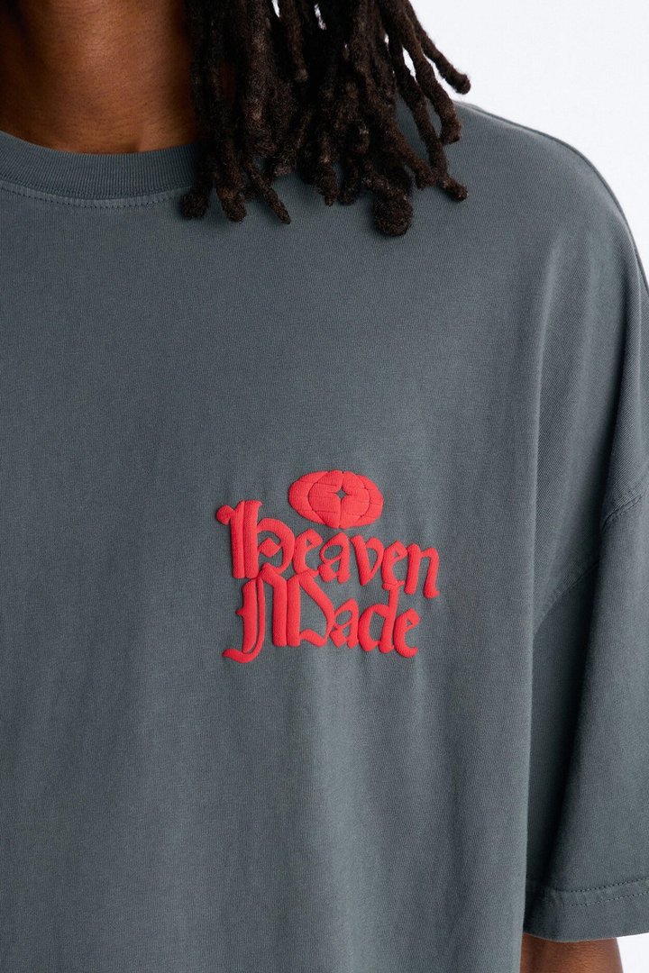 Heaven Made And Crafted Oversized Short Sleeve Tee - Grey