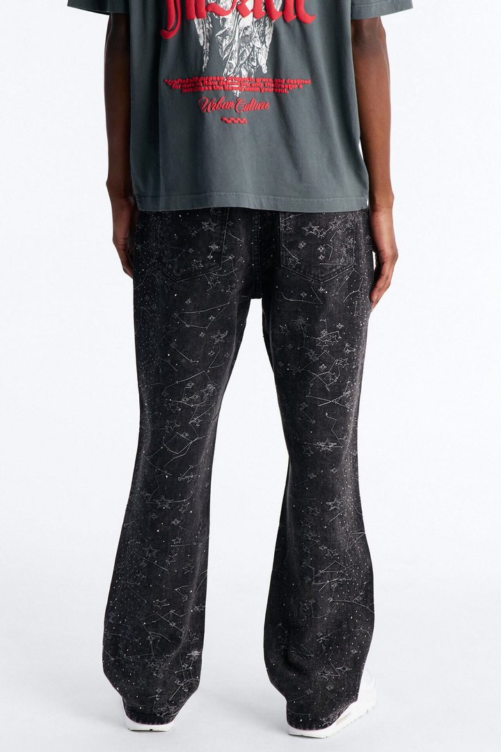 Straight Flare Eclipse Jean - Black Wash