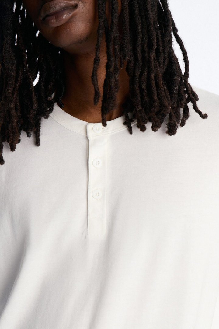 Your Everyday Classic Henley - White