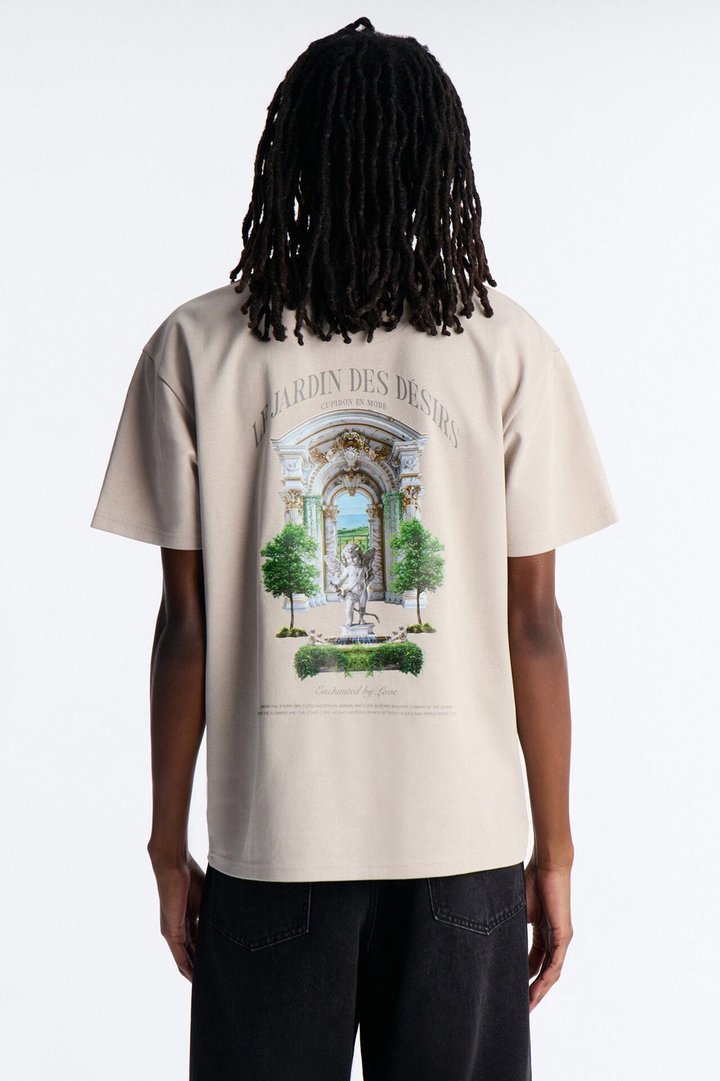 Le Jardin Des Desirs Short Sleeve Tee - Beige