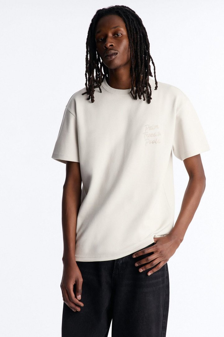 Paradise Hotel Poolside Short Sleeve Tee - Grey