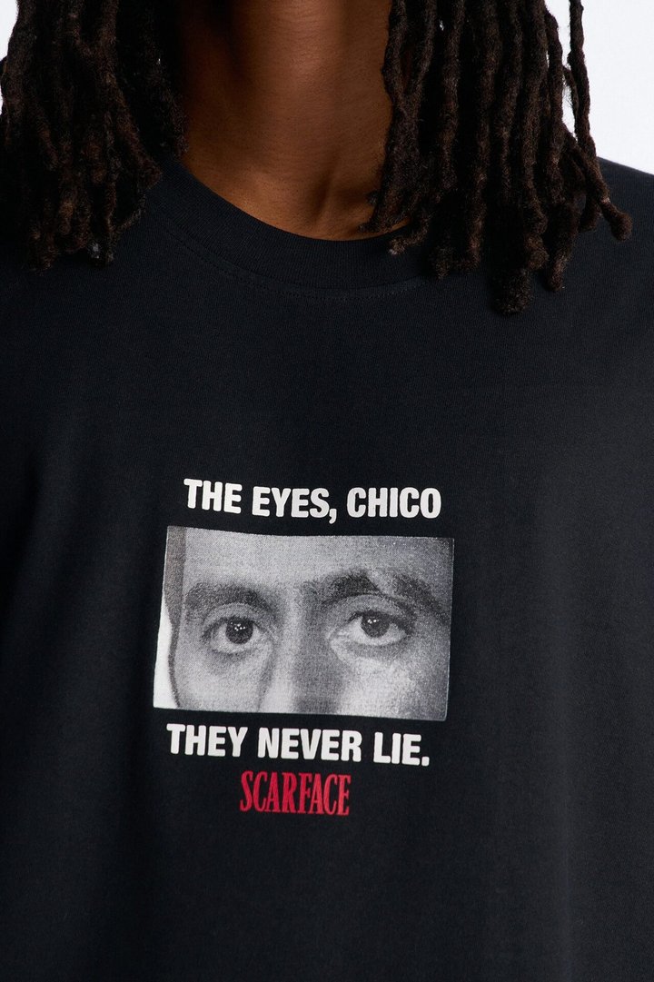Scarface The Eyes Chico Short Sleeve Tee - Black