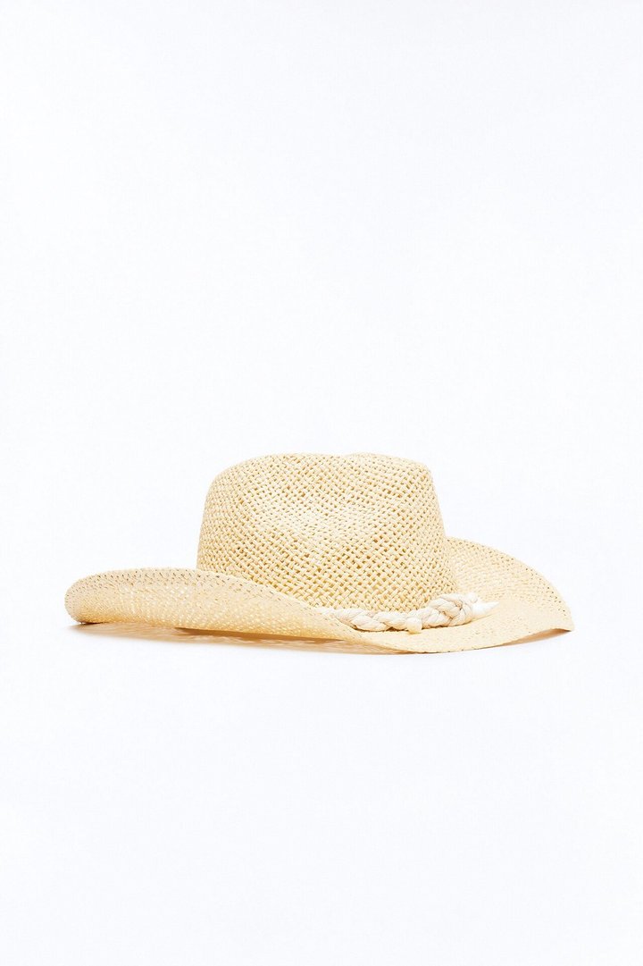 Cowboy By The Shore Straw Cowboy Hat - Ivory