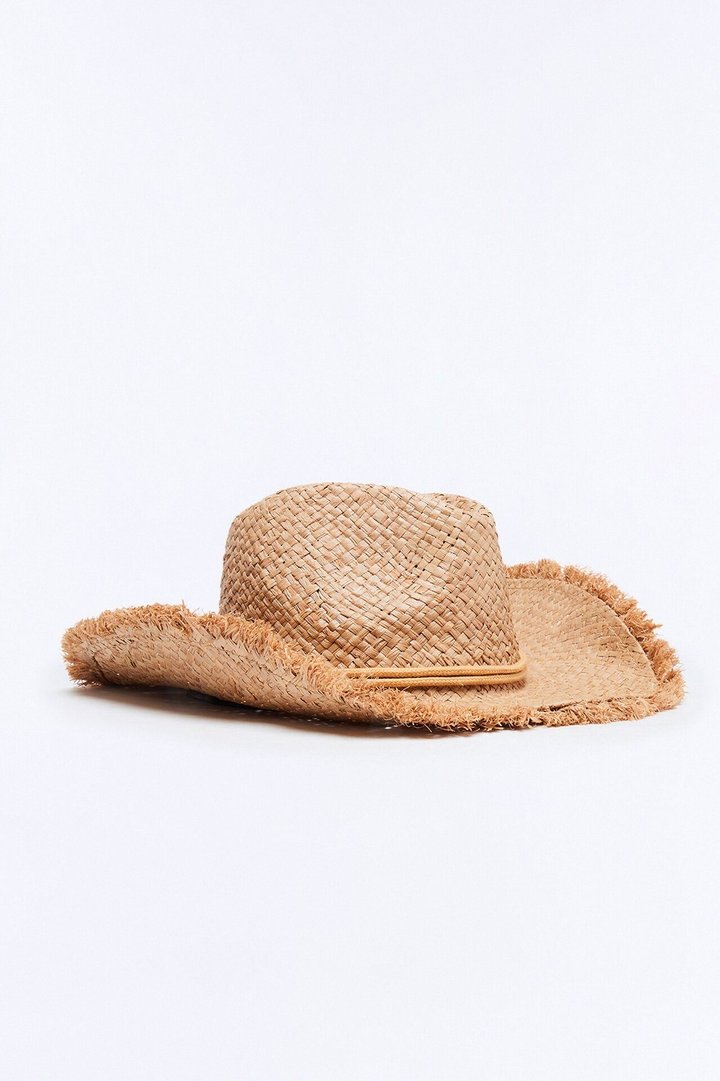 High Noon Straw Cowboy Hat - Khaki