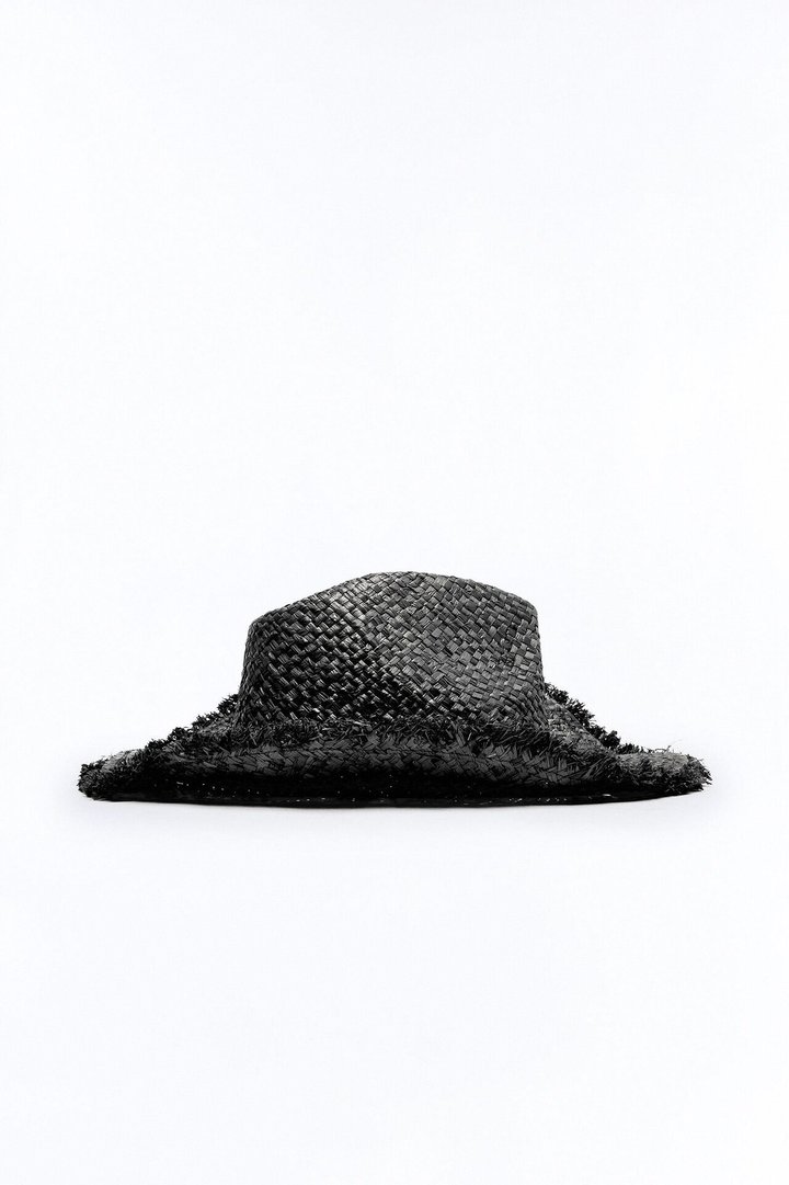 High Noon Straw Cowboy Hat - Black