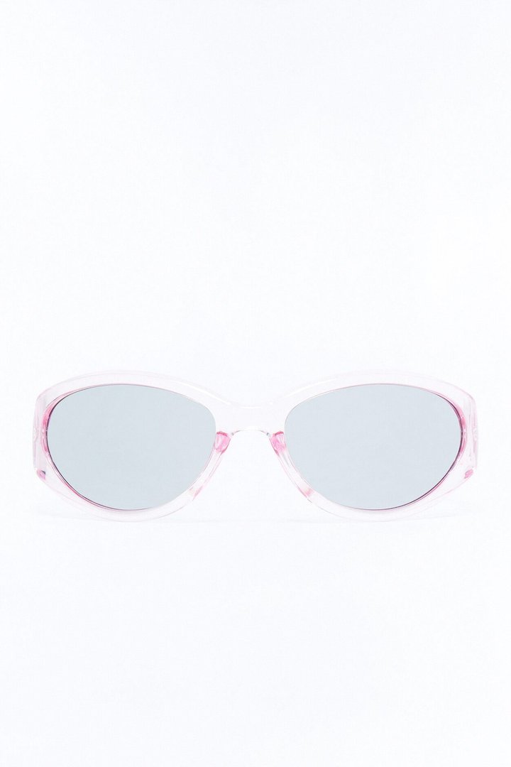 Jelly Bean Shield Sunglasses - Pink