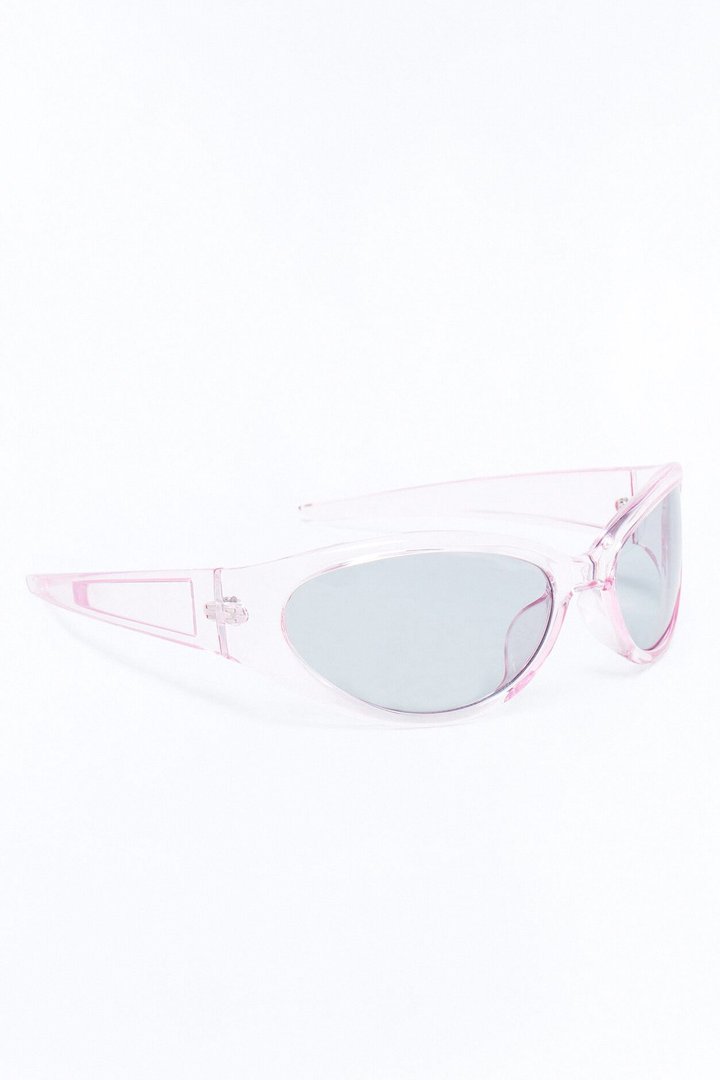 Jelly Bean Shield Sunglasses - Pink
