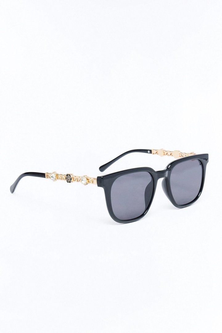 Diamond Bouquet Sunglasses - Black