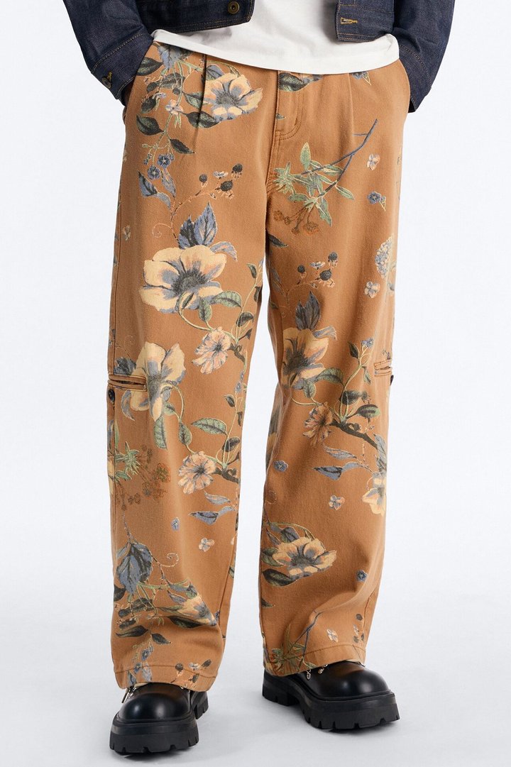 Wide Leg Destiny Flora Pant - Brown