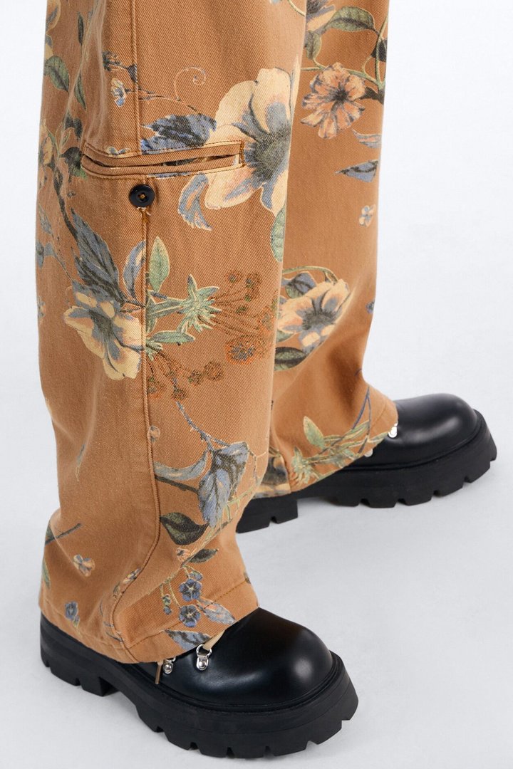 Wide Leg Destiny Flora Pant - Brown