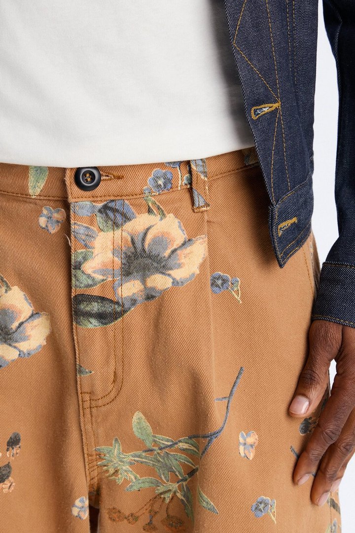 Wide Leg Destiny Flora Pant - Brown