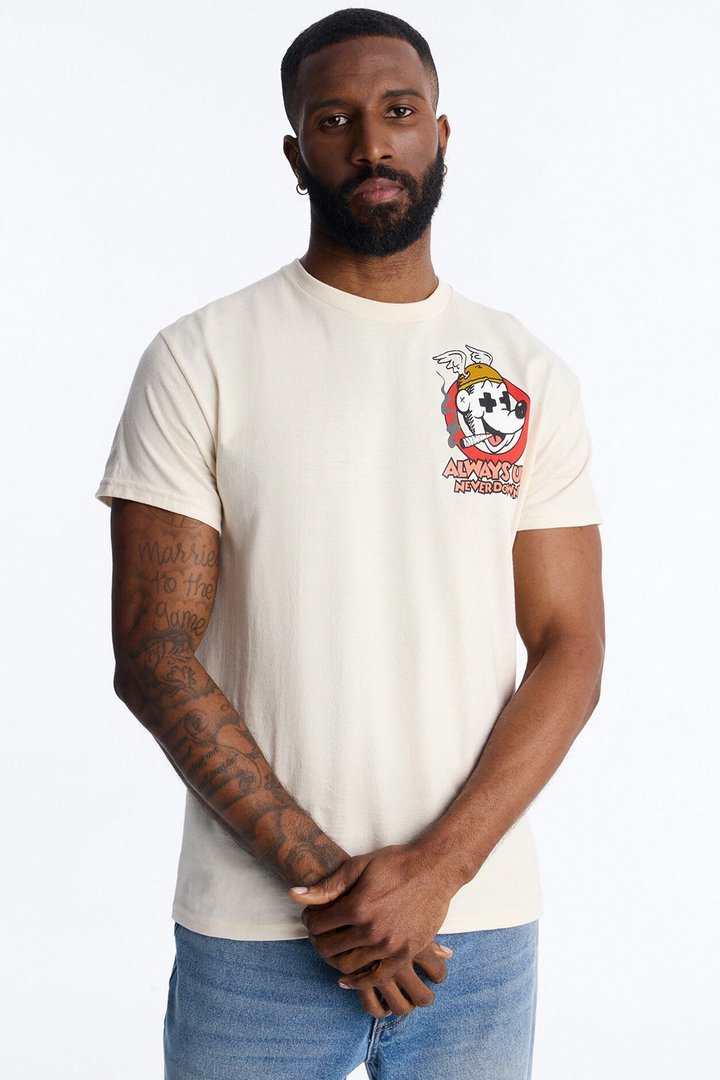 Always Up Short Sleeve Tee - Natural