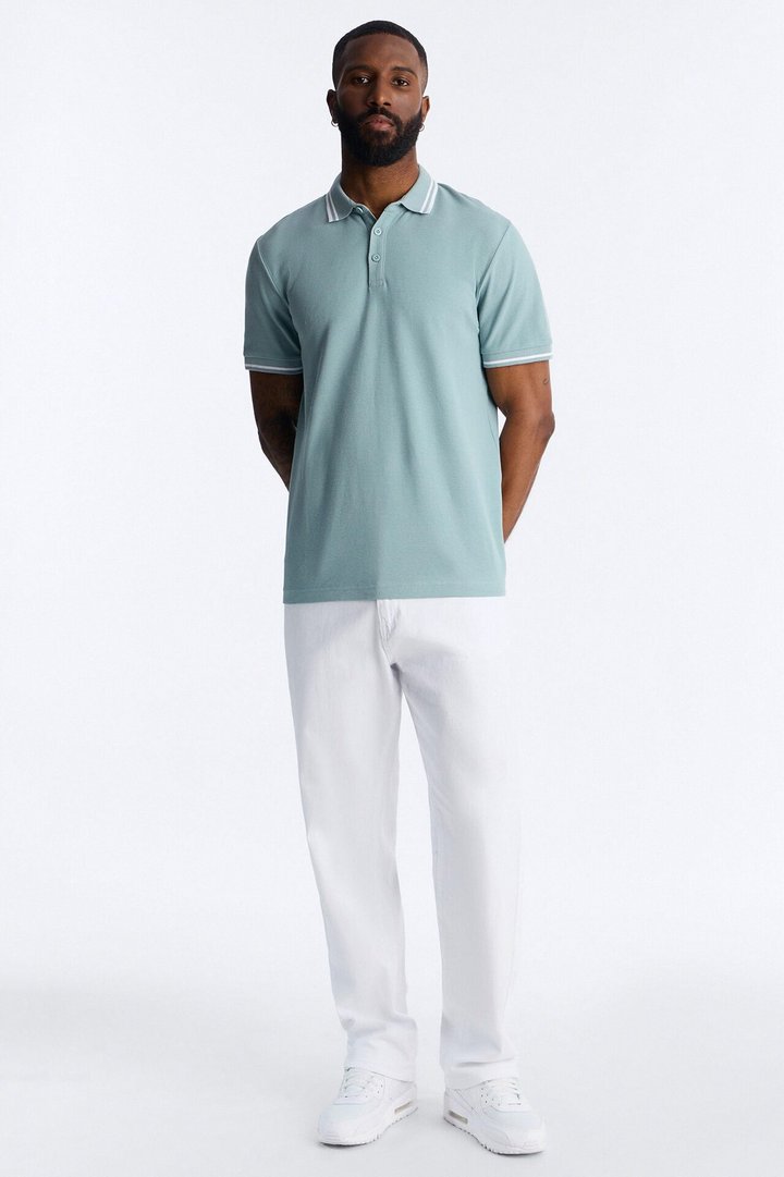 Wilson Short Sleeve Polo - Slate Blue