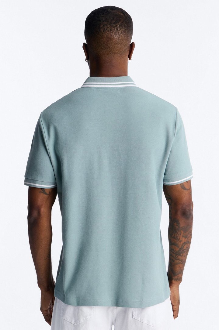 Wilson Short Sleeve Polo - Slate Blue