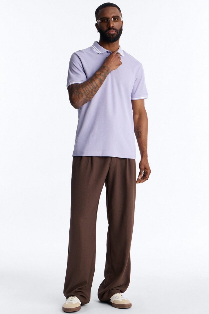 Wilson Short Sleeve Polo - Lavender