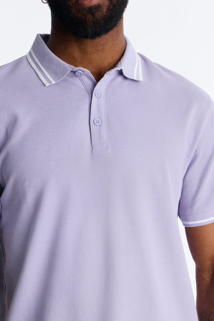 Wilson Short Sleeve Polo - Lavender