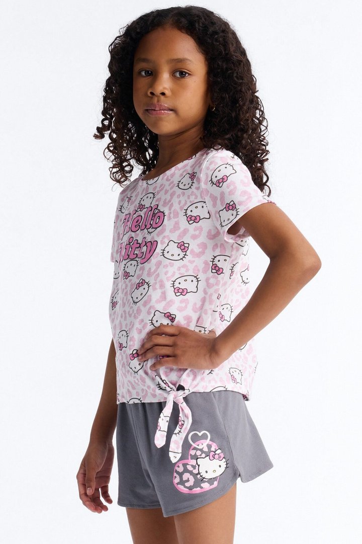 Mini Hello Kitty Express Yourself Short Set - Pink/combo
