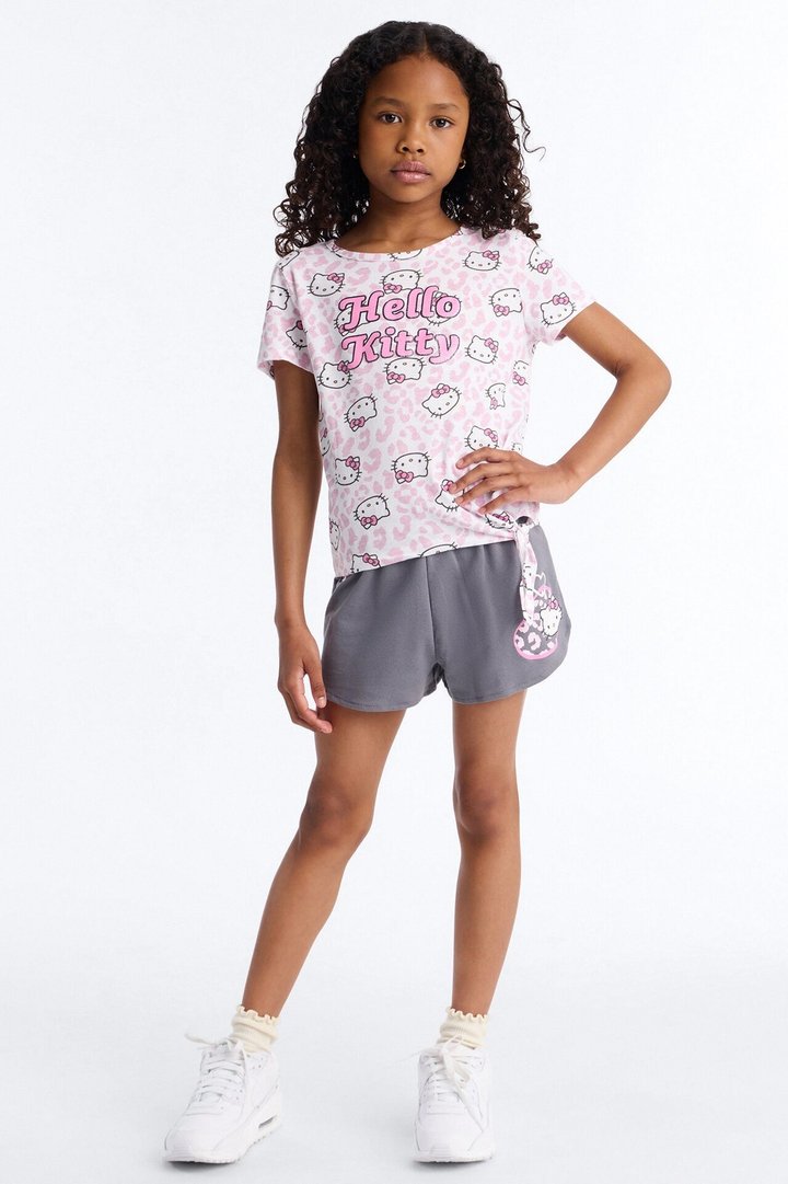 Mini Hello Kitty Express Yourself Short Set - Pink/combo