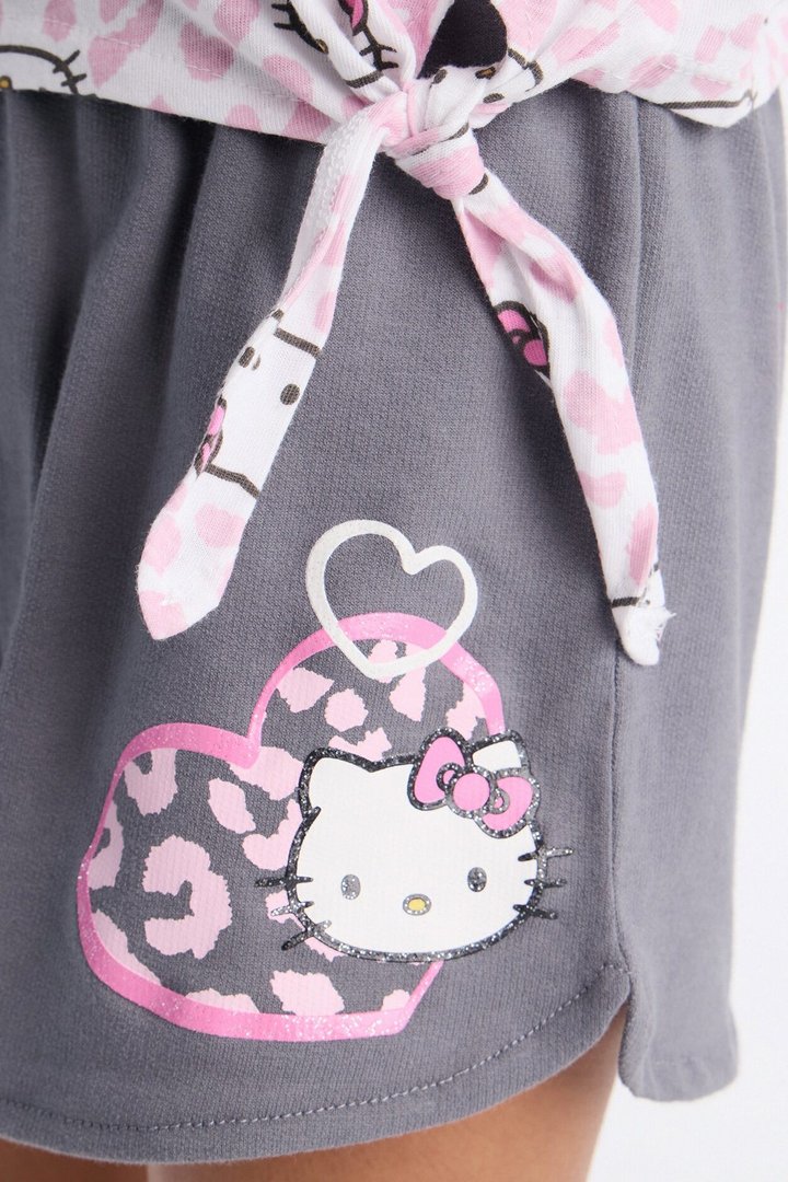 Mini Hello Kitty Express Yourself Short Set - Pink/combo