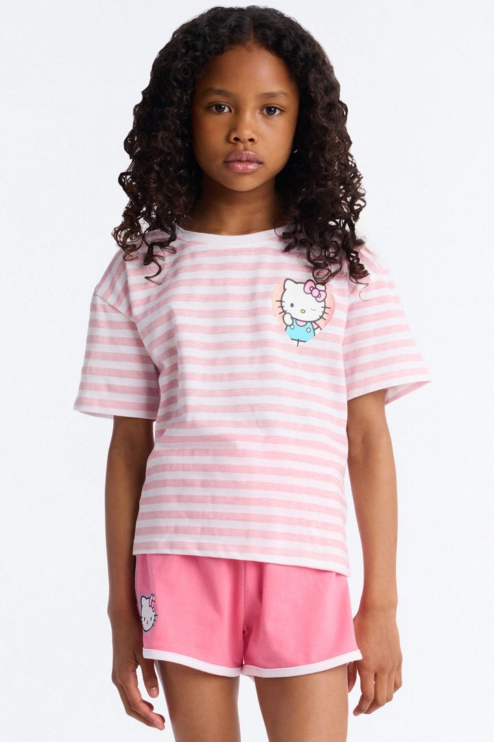 Mini Hello Kitty So Wonderful Short Set - Pink/combo