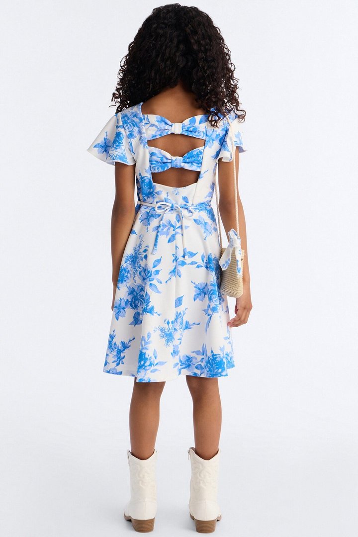 Mini On An Adventure Dress - Ivory/combo